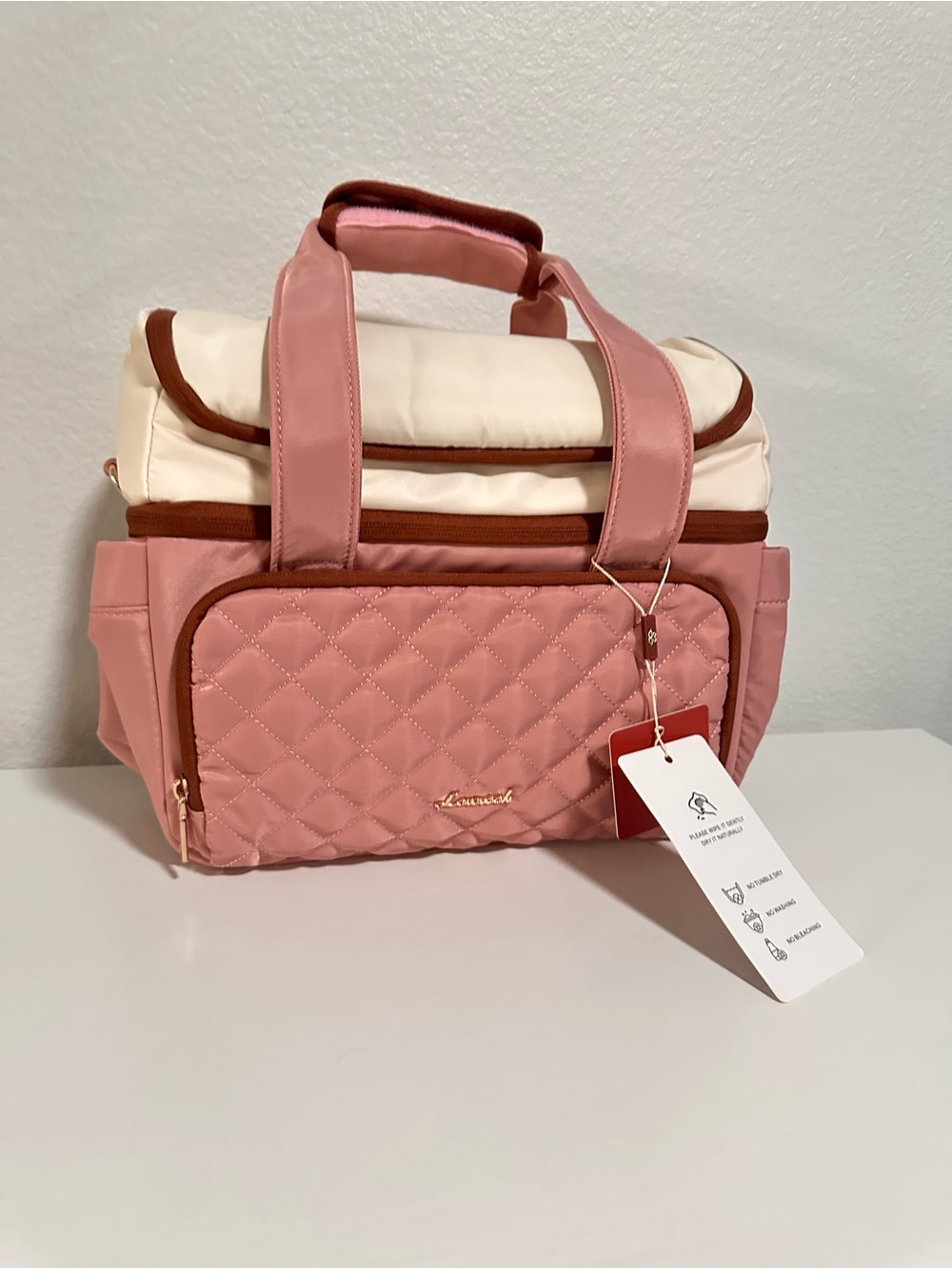 Insulated Pink Cooler Bag/ Lunch Bag